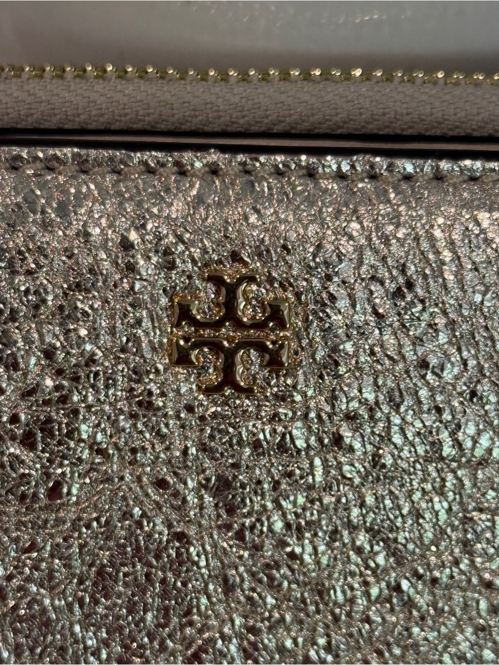 Tory Burch Emerson Gold Metallic Charms Mini Wallet 177012 retail $245 NWT - Picture 10 of 10